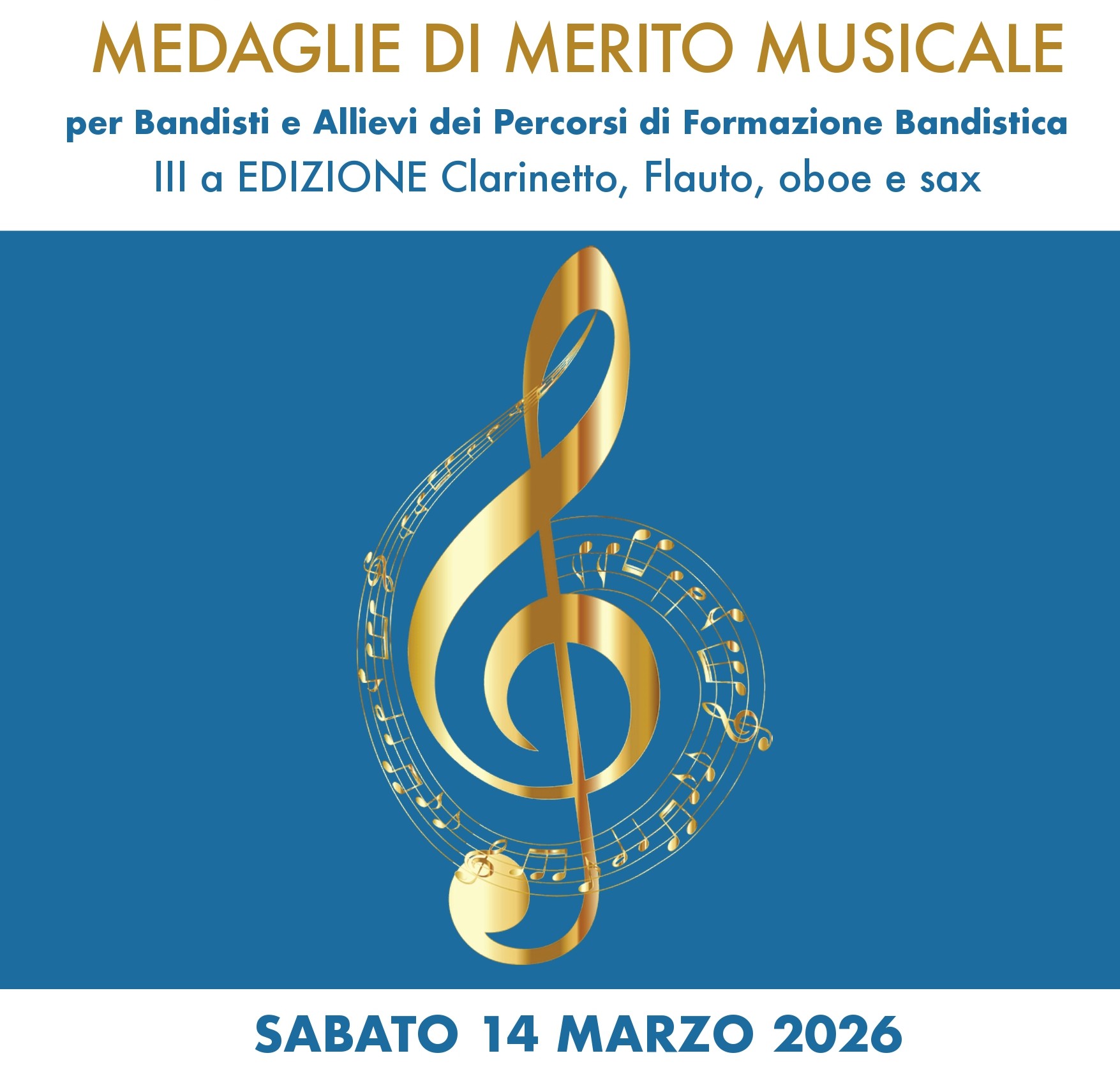 Medaglie di Merito Musicale 2026 - SCUOLA MUSICALE GIUDICARIE